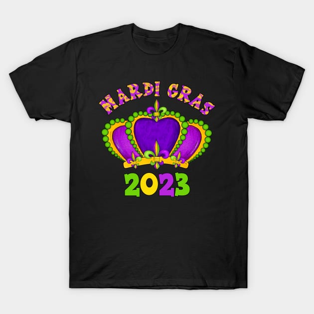 Mardi Gras 2023 T-Shirt by Designs by Ira